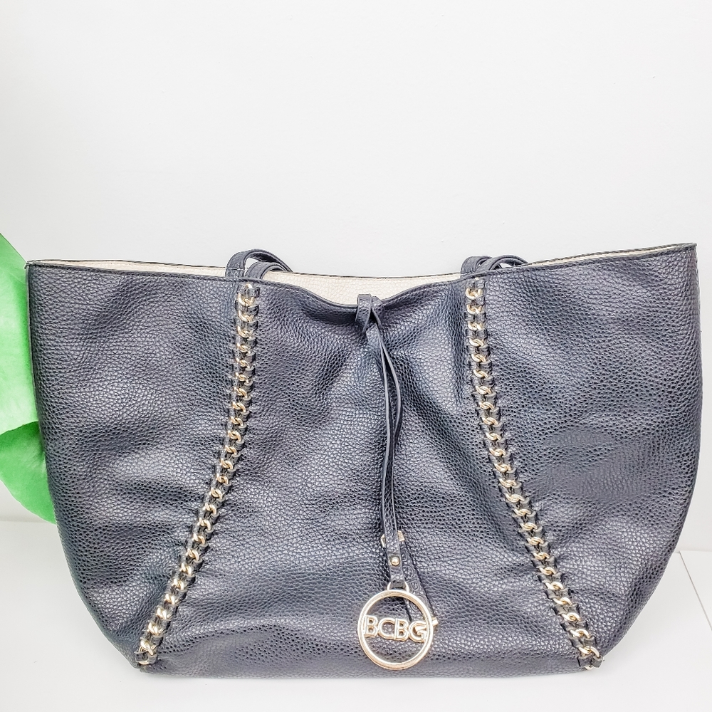 BCBG Black Leather Purse